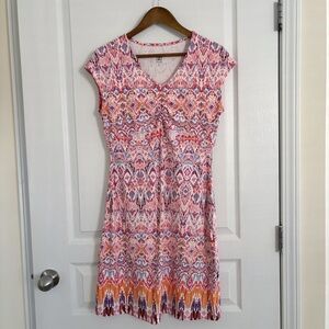 Title Nine Geometric Print Diamalete Dress Small